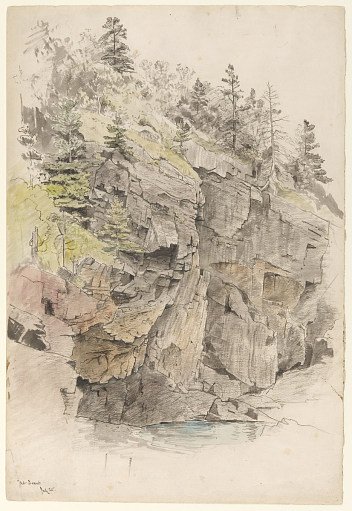 Study of Cliffs, Mt. Desert, Maine
