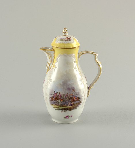 Coffeepot with Battle Scenes (Bataillen-Malerei)