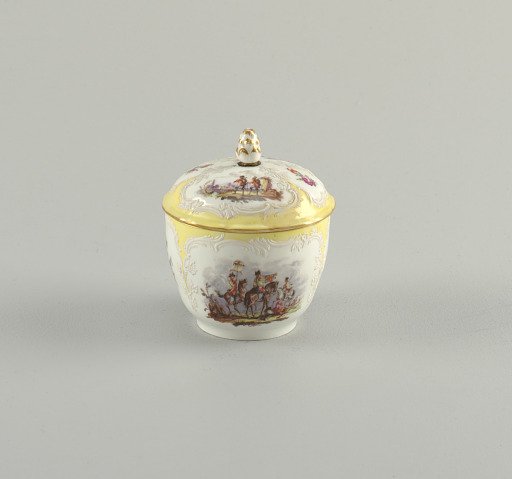 Sugar Bowl with Battle Scenes (Bataillen-Malerei)