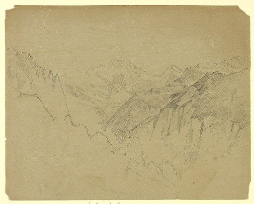 Study of landscape, Lauterbrunnen, Switzerland