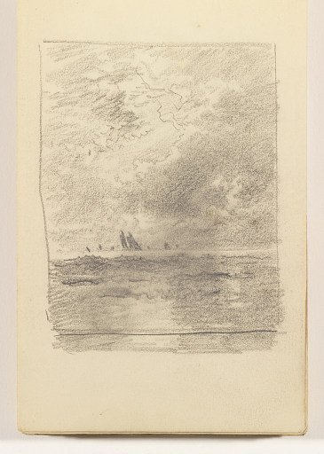 Choppy Sea with Many Distant Sailboats