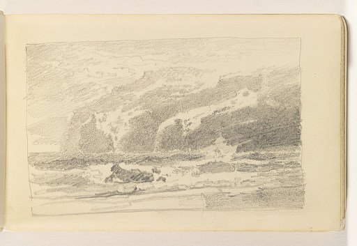 Light Shoreline with Large Distant Cliffs