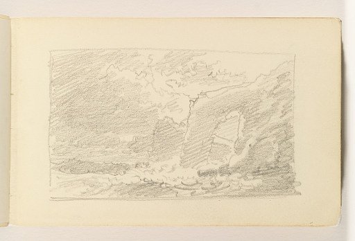 Choppy Sea with Three Sections of Cliffs