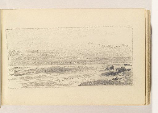 Calm Shoreline with Small Rocks