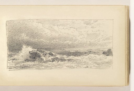 Rough Sea with Large Rocks