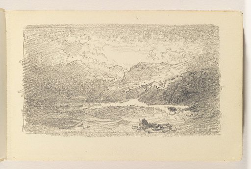 Dark Cliffs with Ocean and Stormy Sky