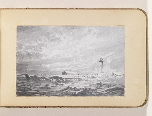 Stormy Seas at Minot's Ledge Lighthouse