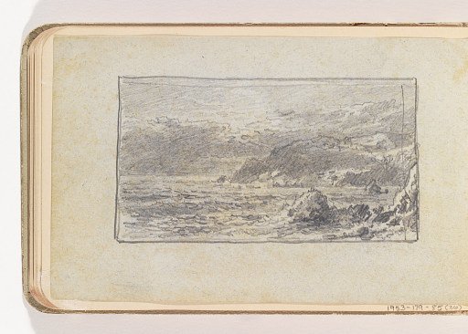 Rocks, Low Hills and Ocean