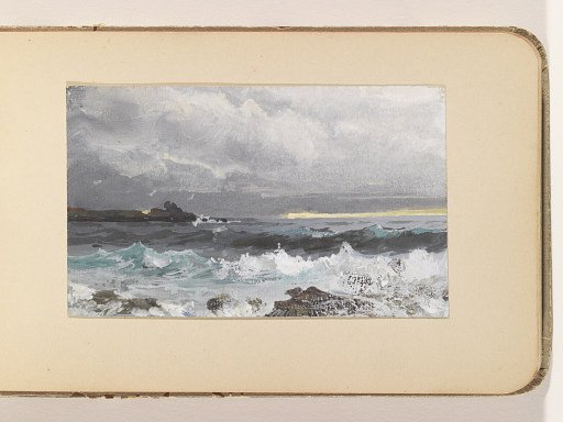 Ocean Breaking on Shore with Rocks