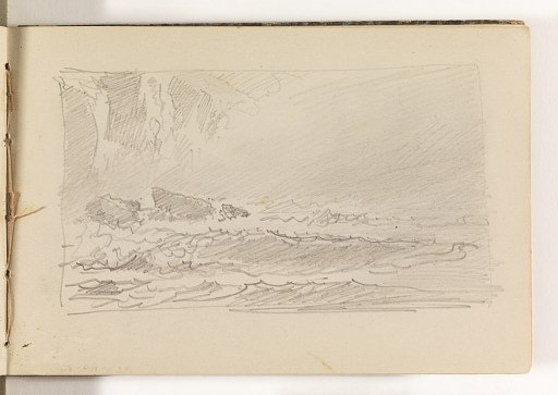 Waves Breaking on Rocks with Cliffs and Possible Fog