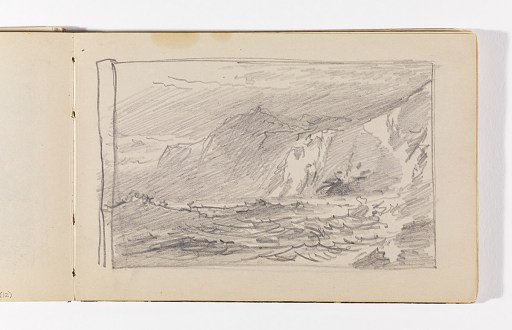 Quick Sketch of Waves and Steep Cliffs