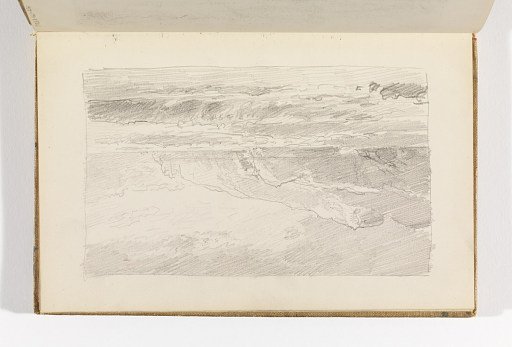 Waves Breaking on Beach with Cliffs