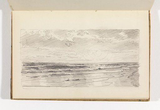 Seascape with Sun Shining through Clouds