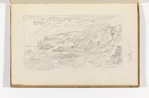 Sketch of Cliffs and Ocean