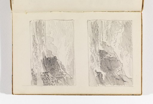 Two Small Studies of Choppy Sea and Cliffs