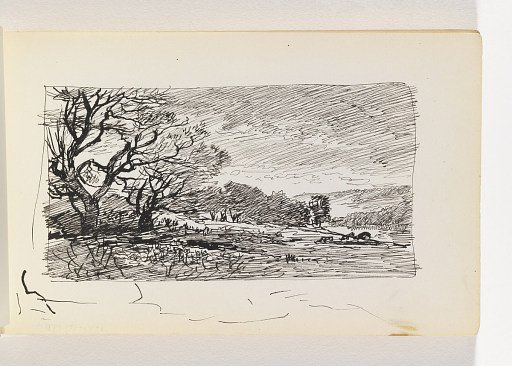 Quick Sketch of Landscape with Large Trees