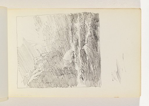 Quick Sketch of Ocean and Cliffs with Light-Filled Sky