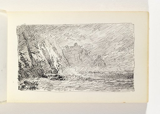 Waves Crashing on Long, Tall Cliffs