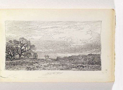 Low Hills with Trees and Distant Water