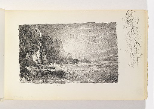 Study of Cliffs and Ocean with Dramatic Light