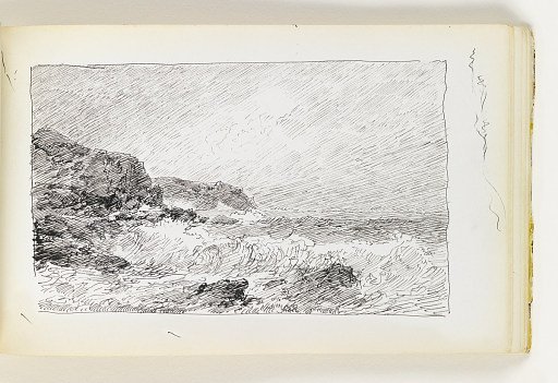 Quick Sketch of Waves on Rocks