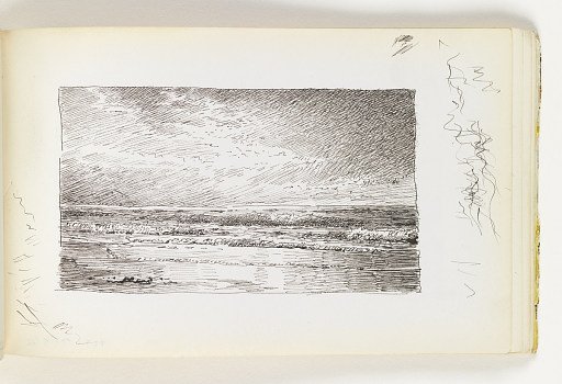 Dark Seascape with Small Waves