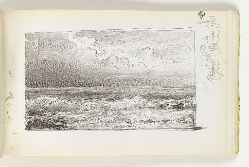 Choppy Sea with Dramatic Clouds