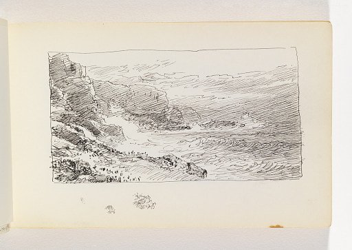 Waves on Beach and Cliffs
