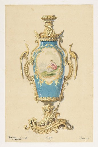Design for the Base of an Oil Lamp