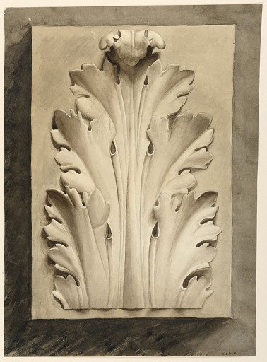 Acanthus leaf: from a cast