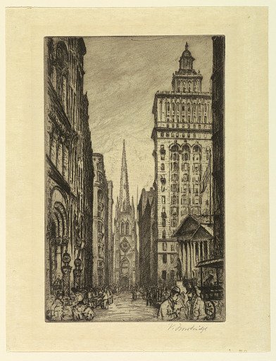 Trinity Church from Wall Street