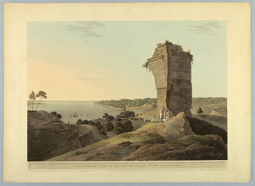 View From the Ruins of the Fort of Currah, on the River Ganges, from "Oriental Scenery: Twenty Four Views in Hindoostan"