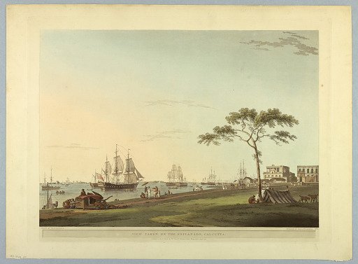 View Taken on the Esplanade, Calcutta, from "Oriental Scenery: Twenty Four Views in Hindoostan"