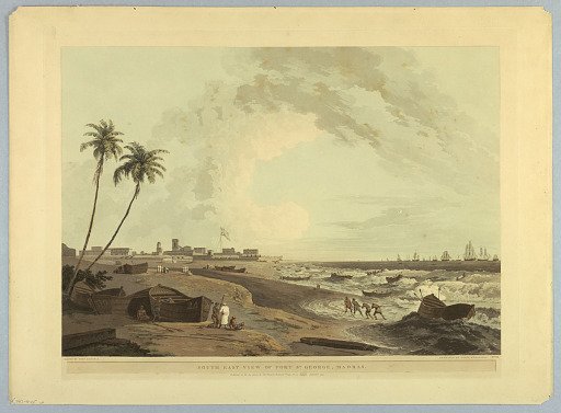 South East View of Fort St. George, Madras, from "Oriental Scenery: Twenty Four Views in Hindoostan"