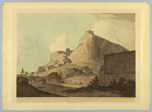 South East View of Tritchinopoly, from "Oriental Scenery: Twenty Four Views in Hindoostan"
