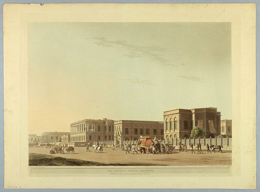 The Council House, Calcutta, from "Oriental Scenery: Twenty Four Views in Hindoostan"