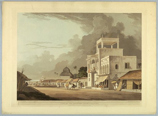 View On the Chitpore Road, Calcutta, from "Oriental Scenery: Twenty Four Views in Hindoostan"