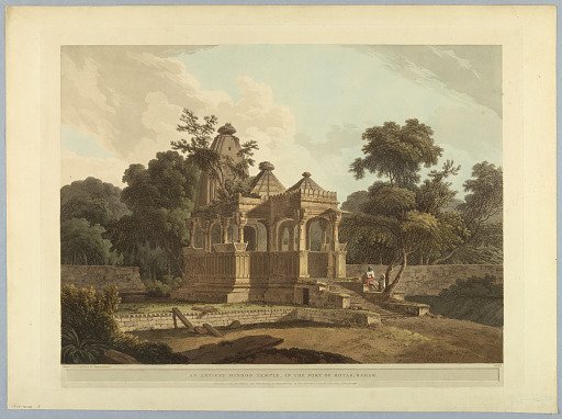 An Antient Hindoo Temple, In the Fort of Rotas, Bahar, from "Oriental Scenery: Twenty Four Views in Hindoostan"
