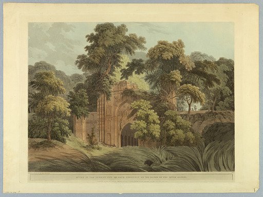 Ruins at the Antient City of Gour, Formerly on the Banks of the River Ganges, from "Oriental Scenery: Twenty Four Views in Hindoostan"