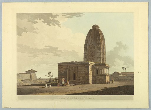 An Hindoo Temple, At Deo, In Bahar, from "Oriental Scenery: Twenty Four Views in Hindoostan"