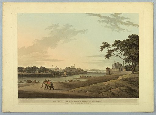 Lucnow Taken From the Opposite Bank of the River Goomty, from "Oriental Scenery: Twenty Four Views in Hindoostan"