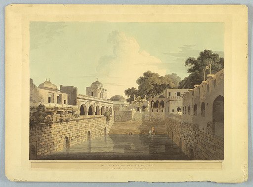 A Baolee Near the Old City of Delhi, from "Oriental Scenery: Twenty Four Views in Hindoostan"