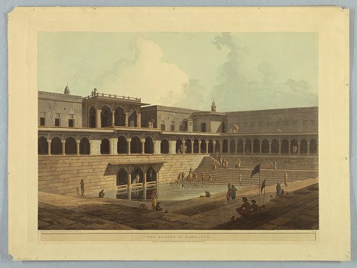 The Baolee at Ramnagur, from "Oriental Scenery: Twenty Four Views in Hindoostan"