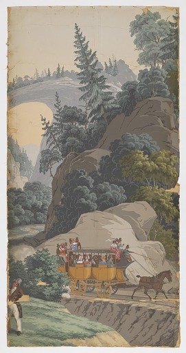 Scenic Panel from 'Les Vues d'Amerique du Nord'