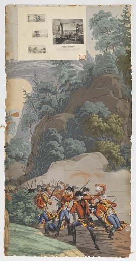 Scenic Panel from 'La Guerre de I'indépendance Américaine'