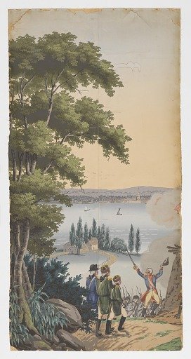 Scenic Panel from 'La Guerre de I'indépendance Américaine'