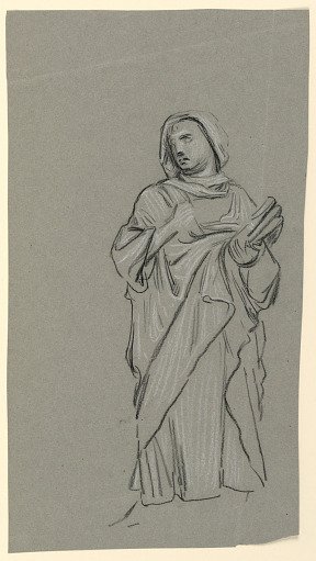 study of a costumed figure