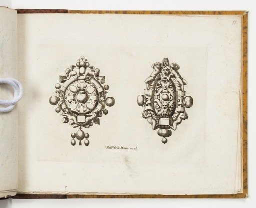 Plate 11, from Livre de bijouterie (Book of Designs for Goldsmiths and Jewelers)