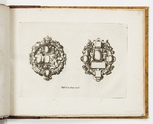 Plate 13, from Livre de bijouterie (Book of Designs for Goldsmiths and Jewelers)