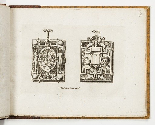 Plate 7, from Livre de bijouterie (Book of Designs for Goldsmiths and Jewelers)